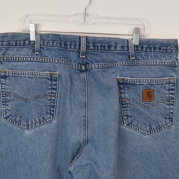 Men's Carhartt Relaxed Fit Taper leg Jeans 42 x 30 - Picture 6 of 7